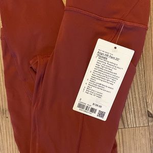 Lululemon BNWT Align HR “25 with pockets Size 2 - Mulled Wine Color